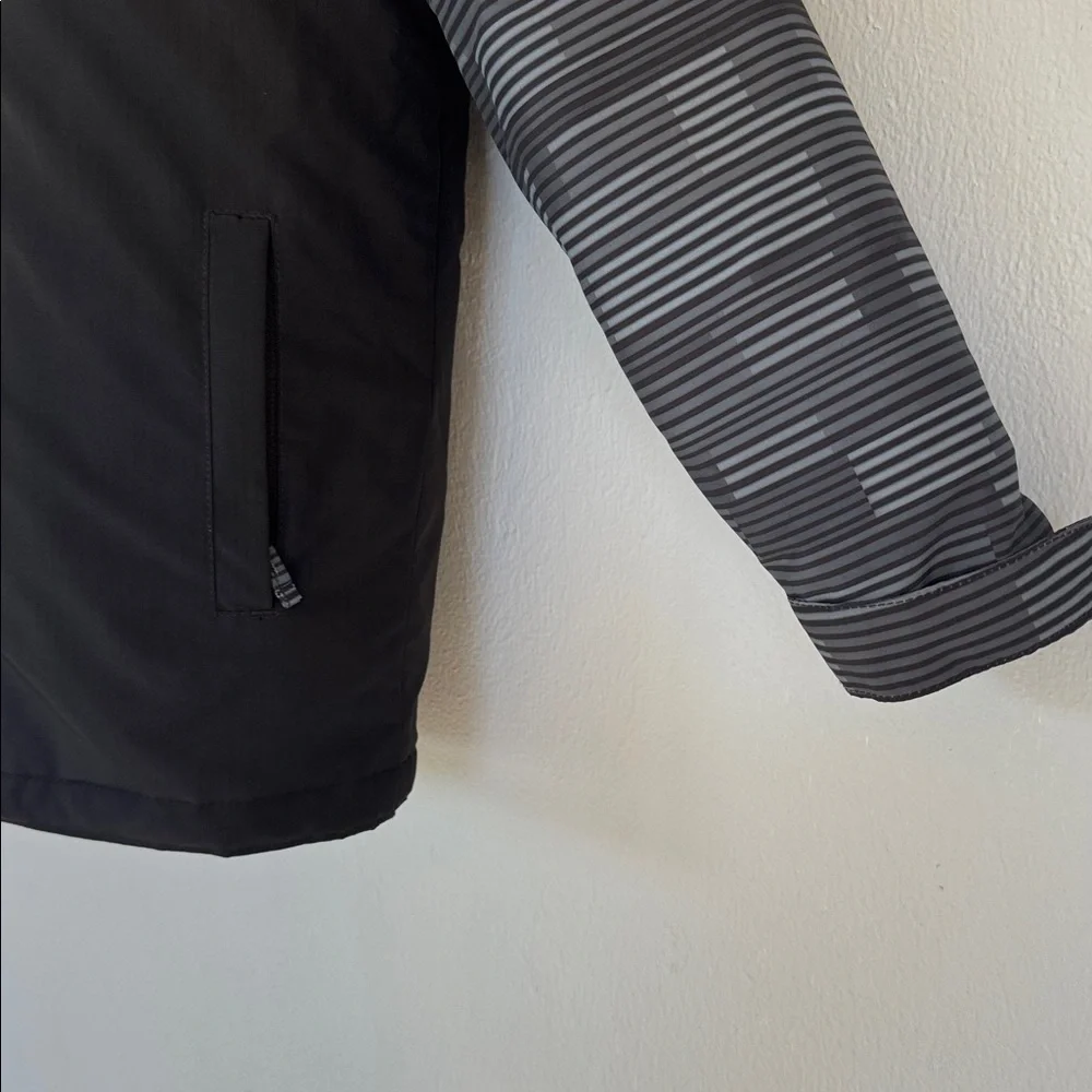 The Children’s Place black neon convertible fleece interior shell jacket medium